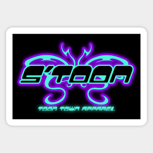 Neon Butterfly Fusion Stoon Toon Town yxe Apparel Exclusive Sticker